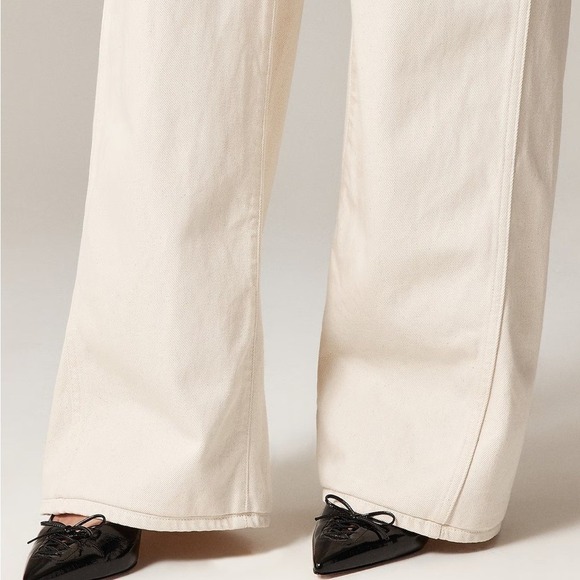J Crew Utility low-rise wide-leg jean Size 32 Ecru - Picture 10 of 10